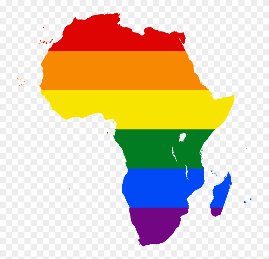 Lgbt Flag Map Of Africa - Travels In The Interior Districts Of Africa - Trade Clipart