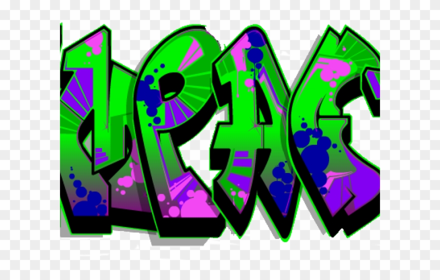 Peace Sign Clipart Graffiti - Royalty-free - Png Download