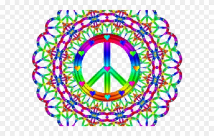 Peace Sign Clipart Transparent Background - Clip Art - Png Download