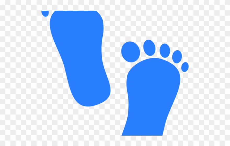 Light Blue Clipart Foot Print - Custom Pink Baby Feet Shot Glass - Png Download