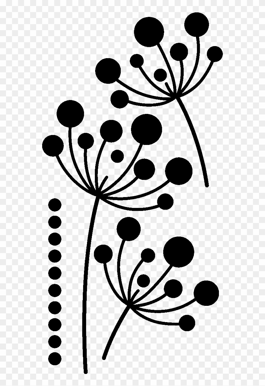 Flowers Wall Decals - Dessin Fleur Craie Pissenlit Clipart