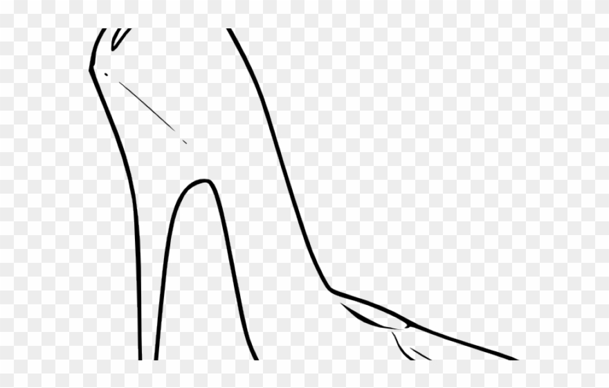 Men Shoes Clipart Ledis - Line Art - Png Download