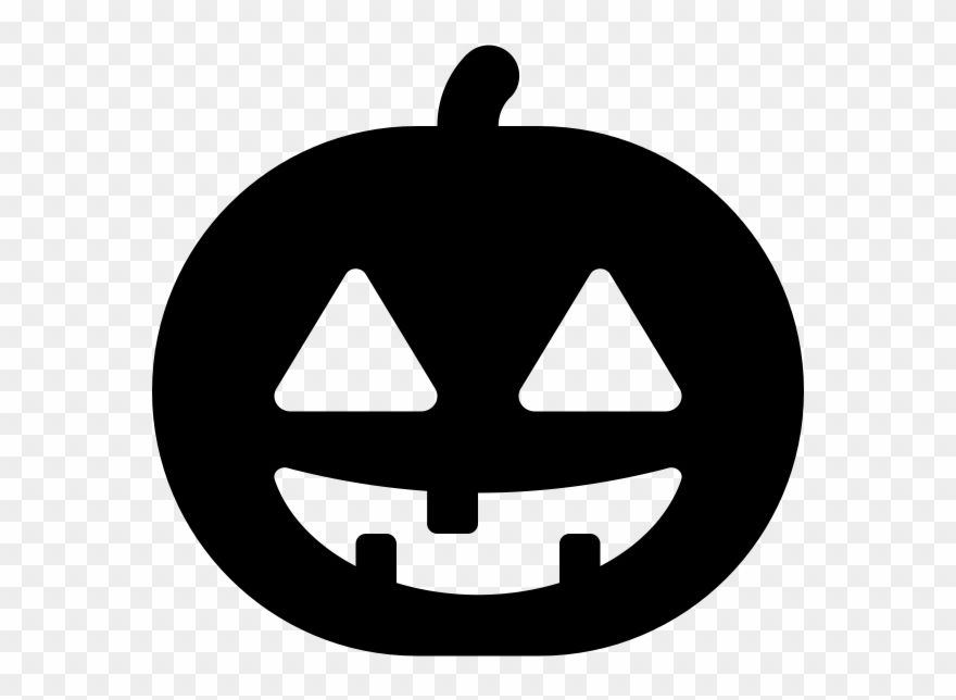 Jack O' Lantern Rubber Stamp - Pumpkin Clipart