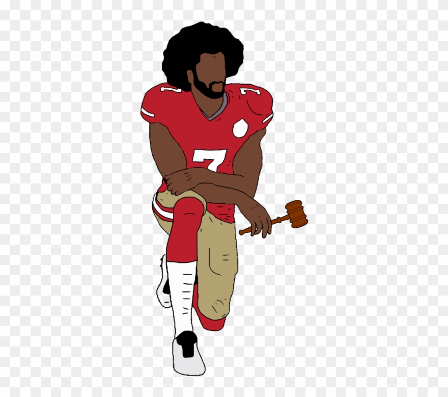 Beyond The Bison Colin Kaepernick Accuses Nfl Teams - Colin Kaepernick Kneeling Art Clipart