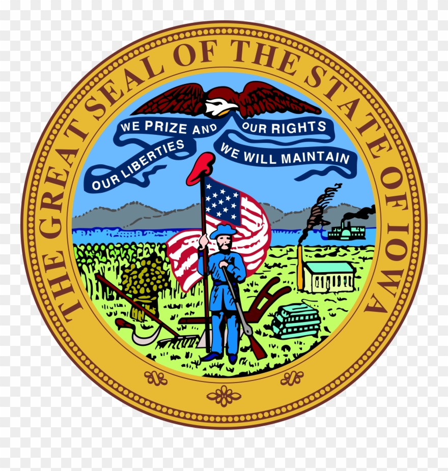 Iowa State Seal Png - Iowa's State Seal Clipart