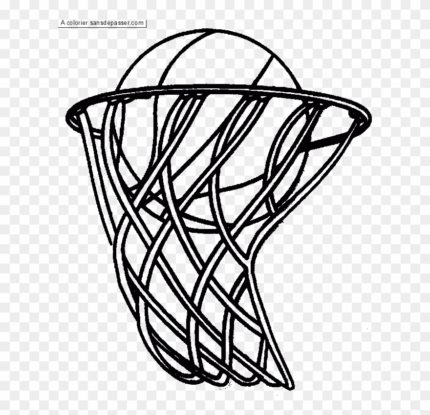 Basketball Clipart Black And White - Png Download