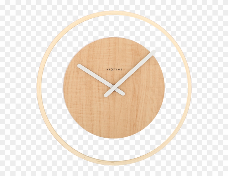 Nextime Wood Loop Wall Clock Clipart