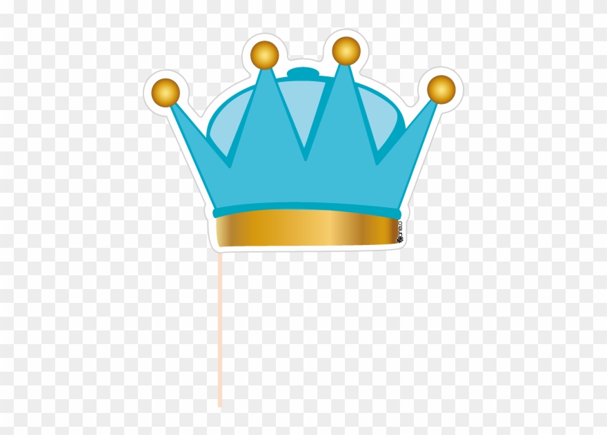 Party Photobooth Props Figure Blue Crown Graphic Black - Aksesoris Png Photo Booth Clipart