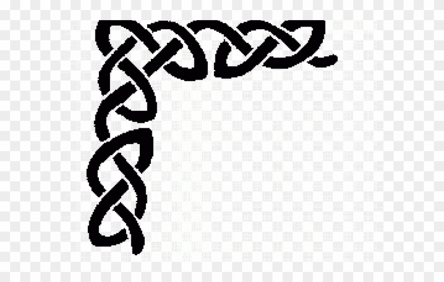 Celtic Knot Clipart Dxf - Celtic Border - Png Download