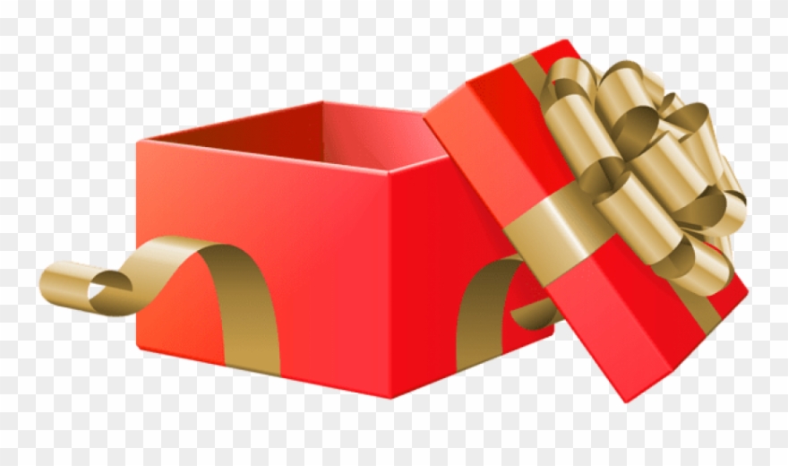 Free Png Open Gift Box Red Transparent Png Images Transparent - Christmas Gift Box Open Clipart
