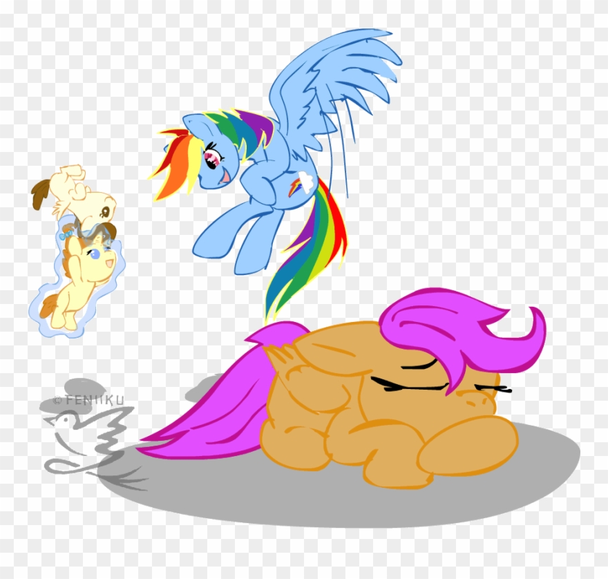 Top Flying Me Stickers For Android & Ios - Mlp Scootaloo Can T Fly Clipart