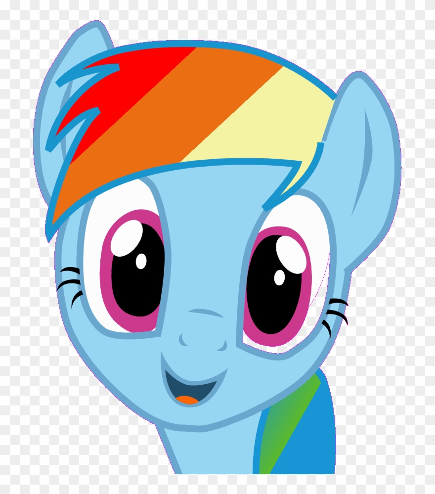 Rainbow Dash Head Bop By Thetwilightspark Th Bop, - Cartoon Clipart