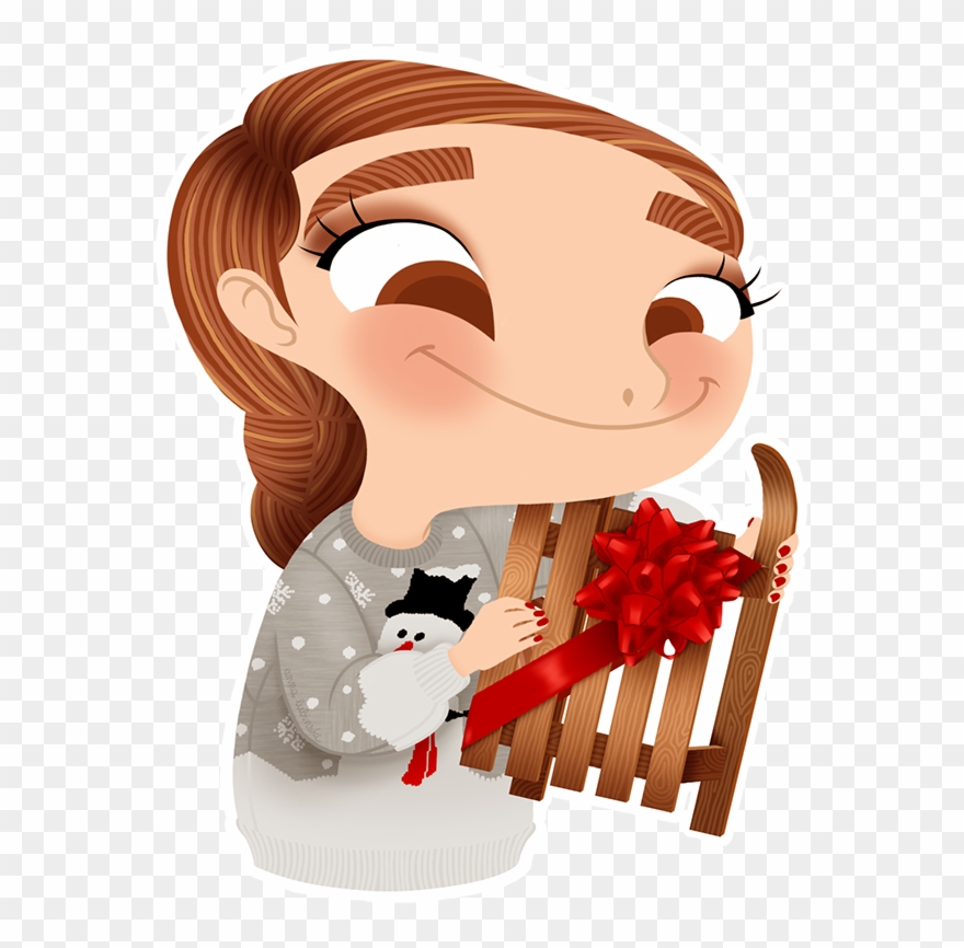 Anna Lubinski - Advent Calendar - Cartoon Portrait - Advent Calendar Clipart