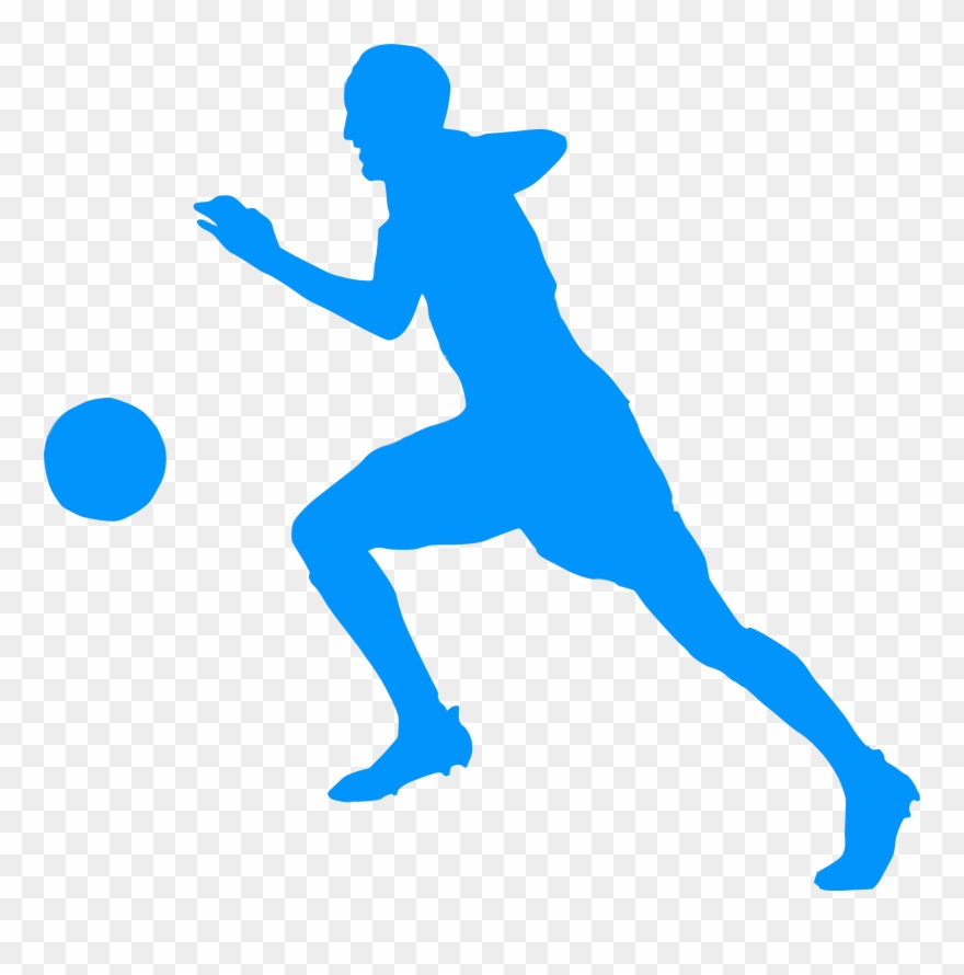 Silhouette Football 03 Icons Png - Football Icon Png Blue Clipart