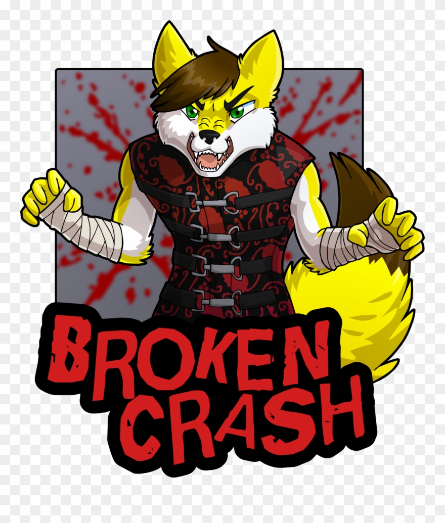 Broken Crash - Cartoon Clipart