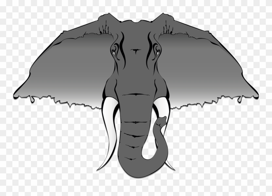 Clip Art Collection Of Free Drawing - African Elephant - Png Download