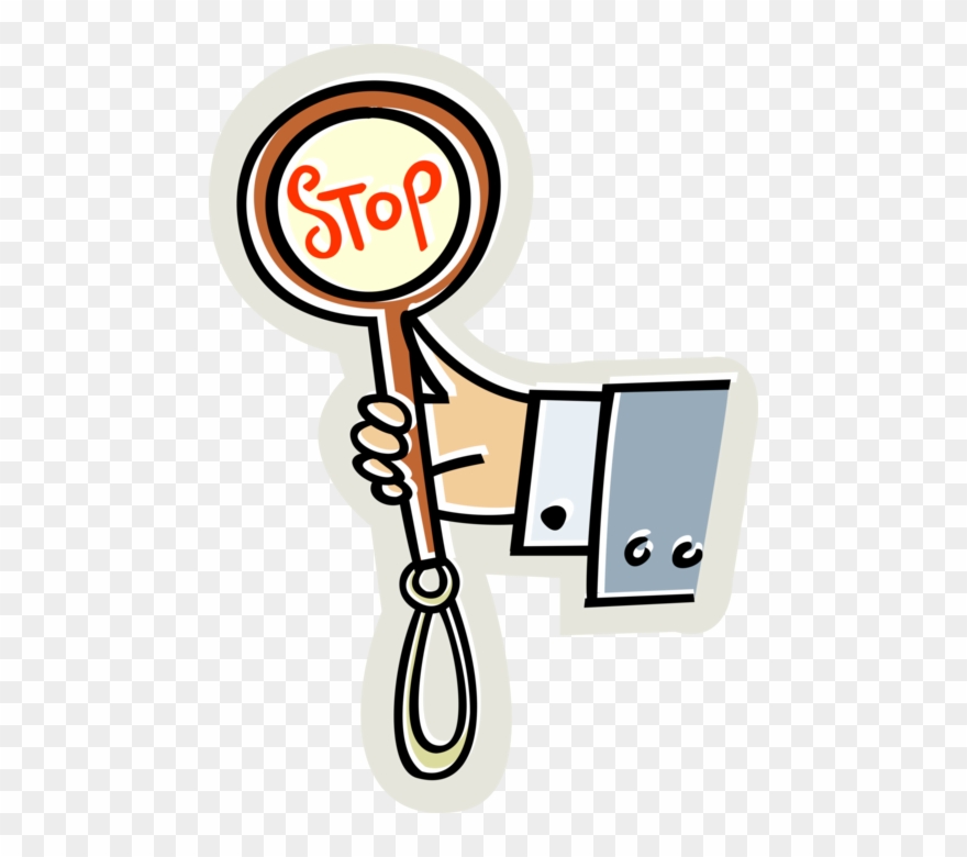 Entrepreneur Holds Traffic Sign - Mao Png Escrito Stop Clipart