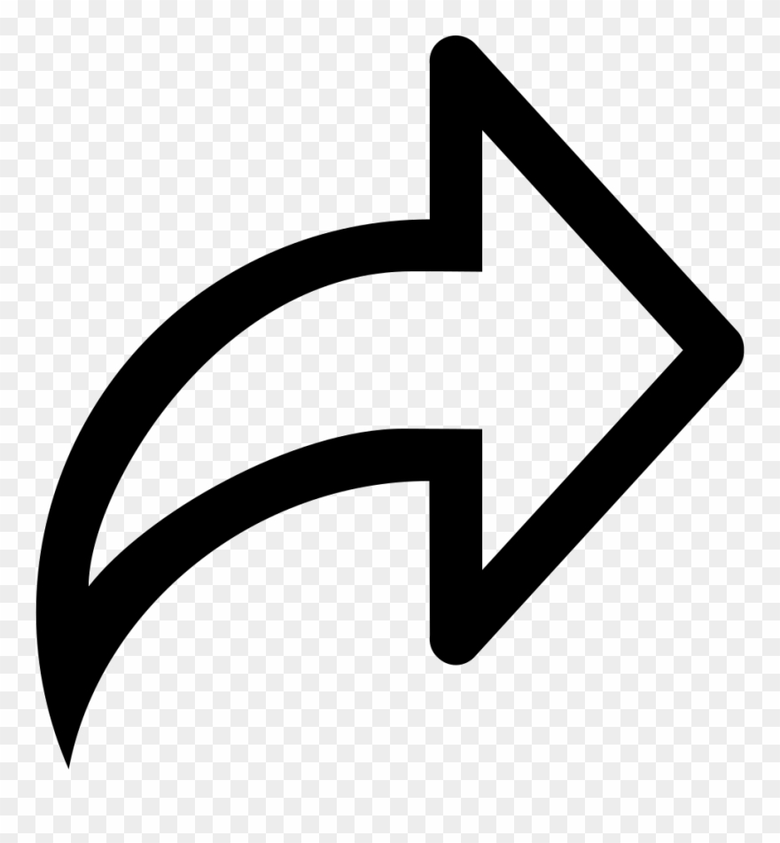 Right Arrow Outline Comments - Arrow Outline Clipart