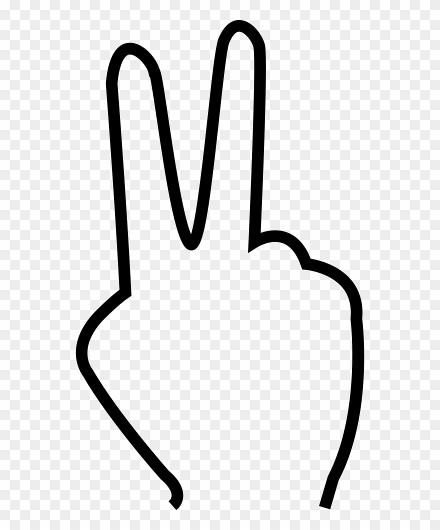 Two Fingers Comments - Two Finger Clipart - Png Download
