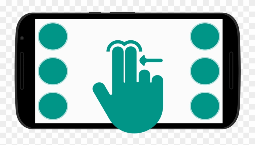 Long Swipe From Top To Bottom/bottom To Top - Finger Clipart