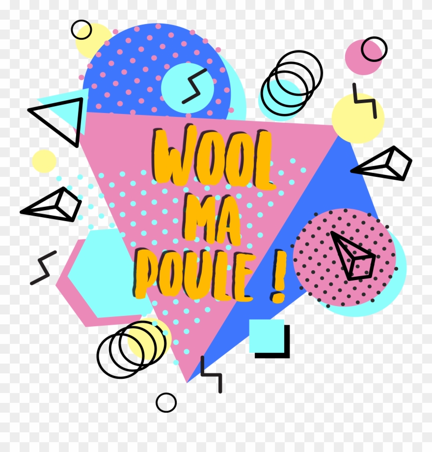 Wool Ma Poule - Geometric Shapes 80 90 Clipart