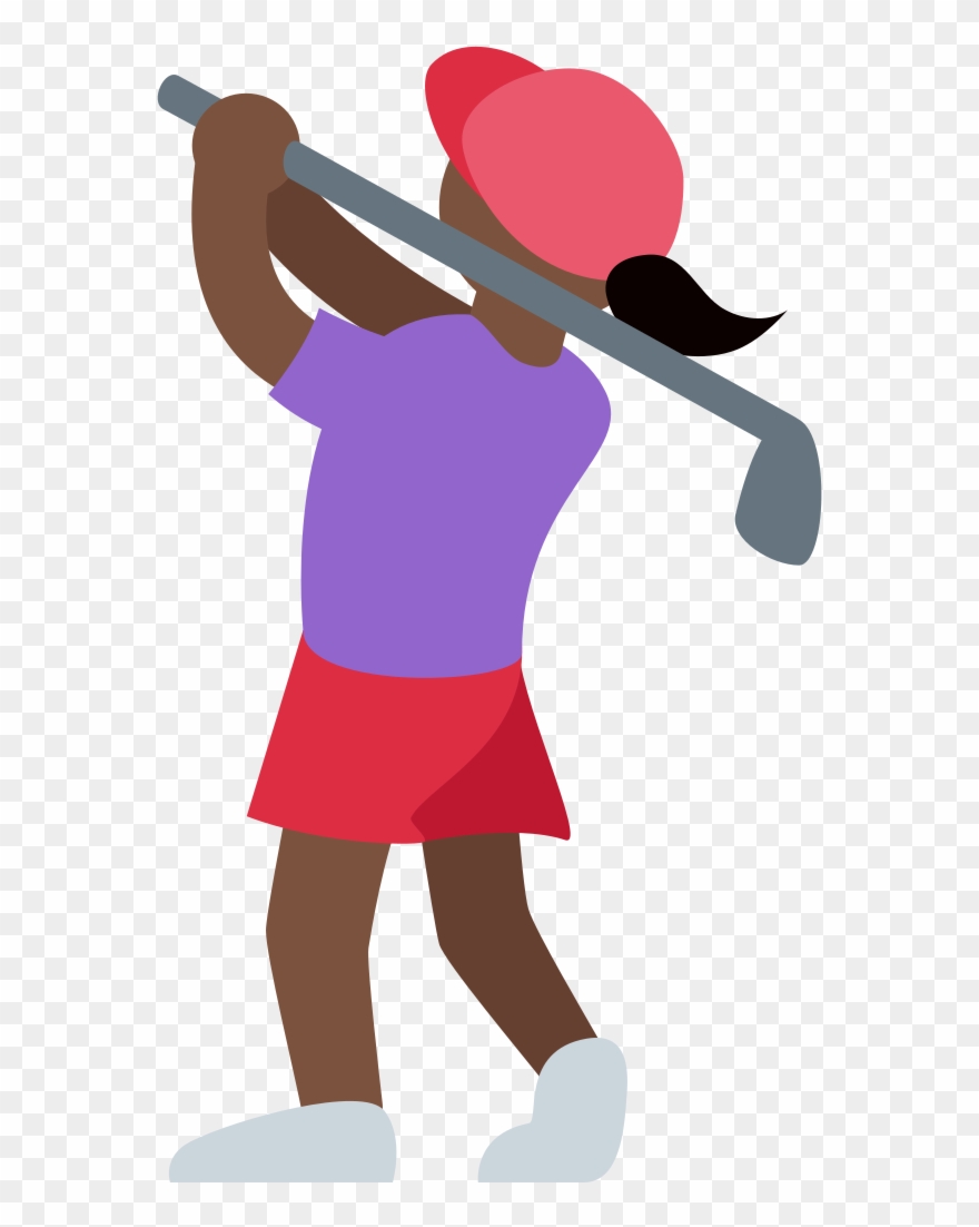 Twemoji2 1f3cc 1f3ff 200d 2640 Fe0f - Woman Golfer Emoji Clipart