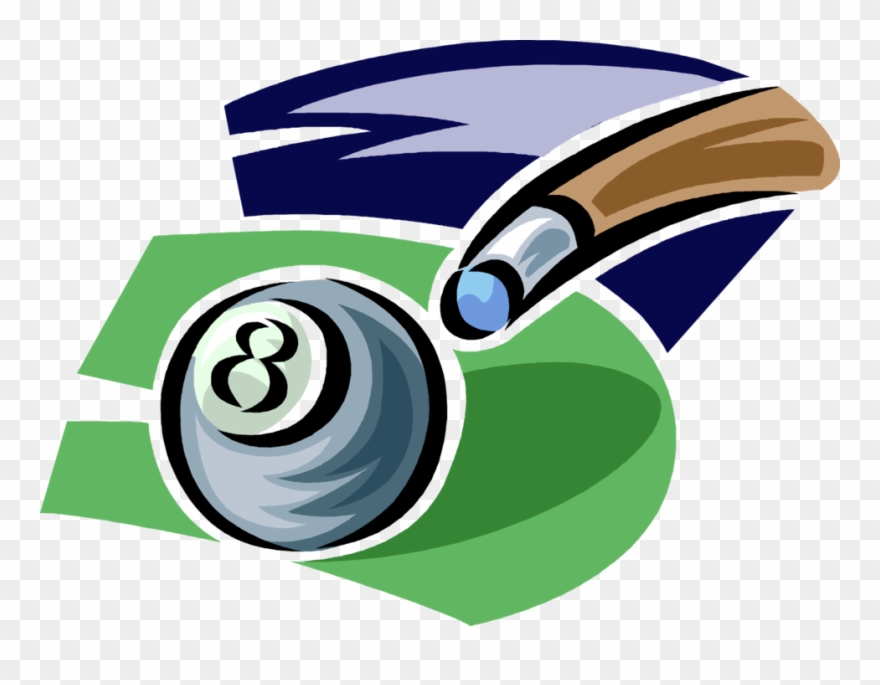 Vector Illustration Of Sport Of Billiards Pool Ball - Illustration Clipart