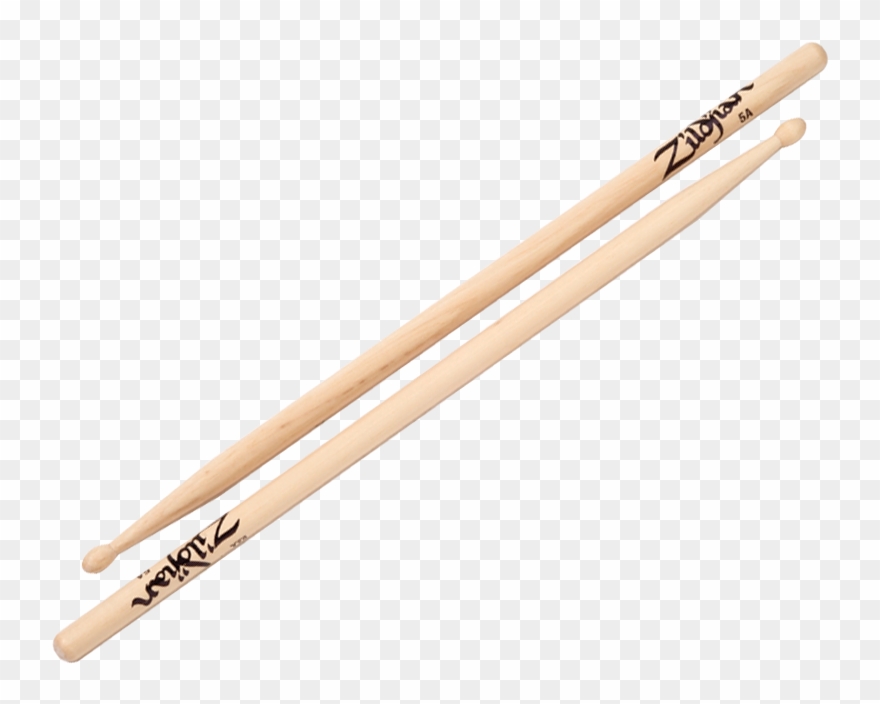 Zildjian 5a Wood Natural Drumsticks Clipart
