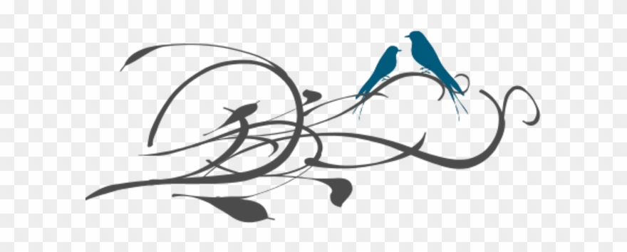 Teal Love Birds Clipart Bclipart Free Clipart Images - Png Download