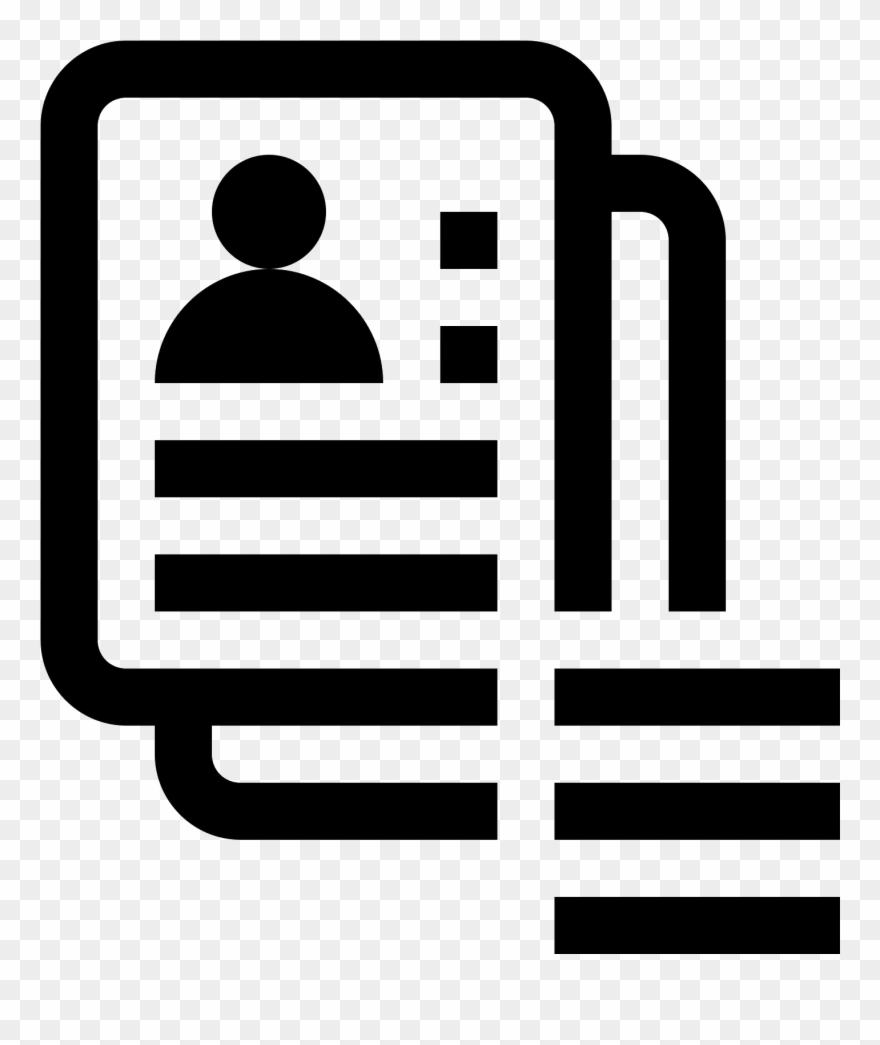 Cv Png - Resume Icon Clipart
