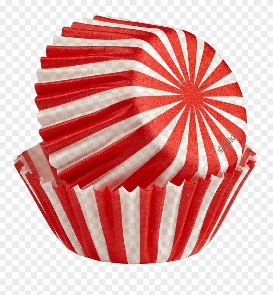 Baking Cups Mini Cupcakes North Pole Red & White Stripe - Wilton 415 1981 100 Count Christmas North Pole Baking Clipart