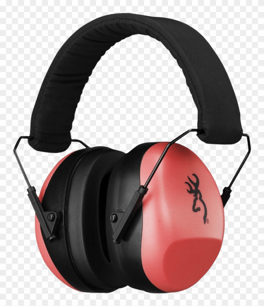 Browning Buckmark Ii Ear Muffs Pink - Browning 126384 Hearing Protector - Buckmark Ii For Clipart
