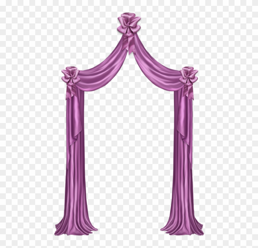 Тюль, Шторы И Драпировка - Curtains Clipart Pink - Png Download
