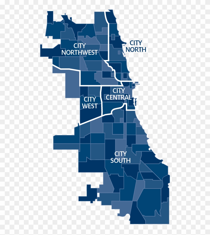 Graphic Black And White Download Huge - Chicago Neighborhood Map Png Clipart