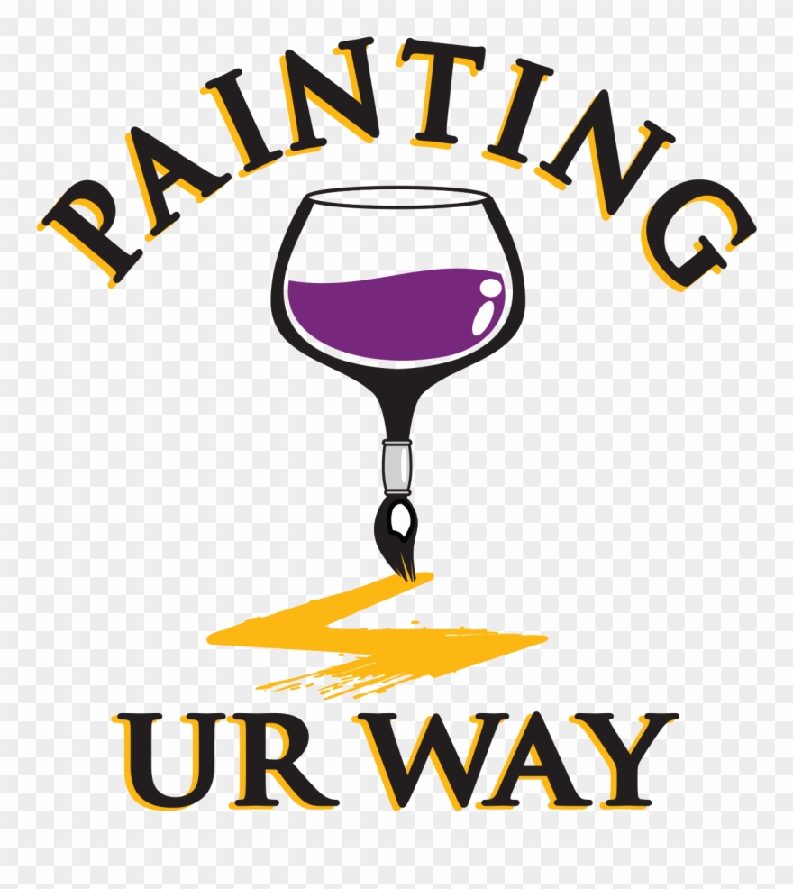 Painting Class & Bottle Of Wine - Sudaderas Para Chica Clipart