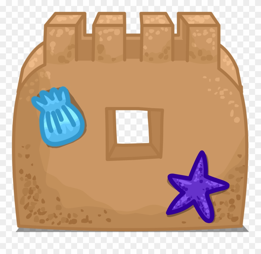 Sand Castle Wall Sprite 001 - Club Penguin Sand Clipart