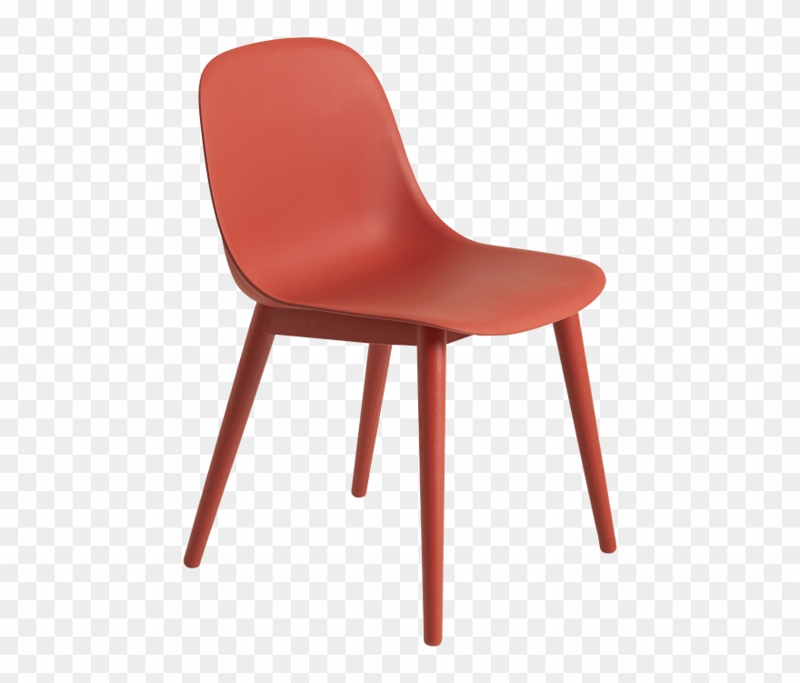 Fiber Side Chair Wood Base By Muuto - Muuto Fiber Side Chair - Wood Base Grey/grey Clipart