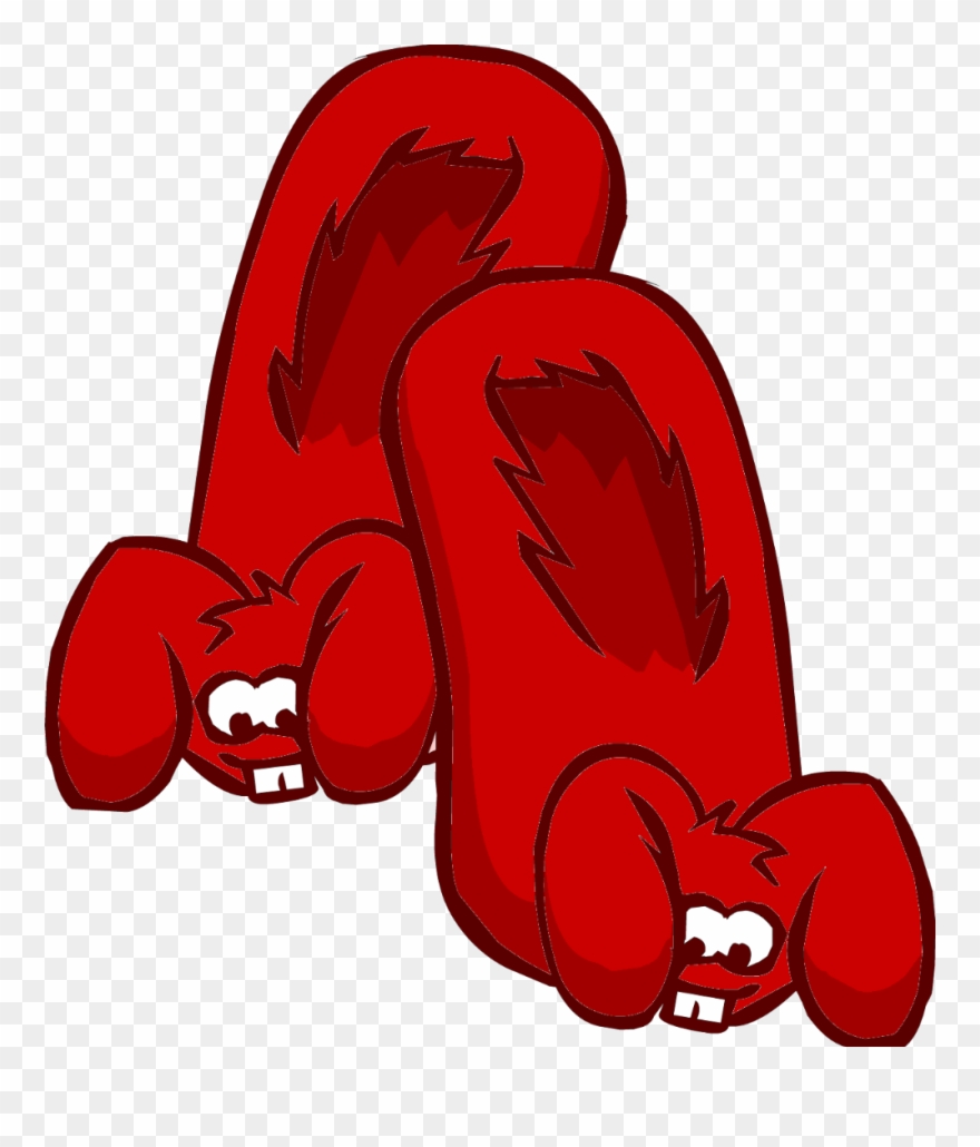 Red Bunny Slippers Clipart