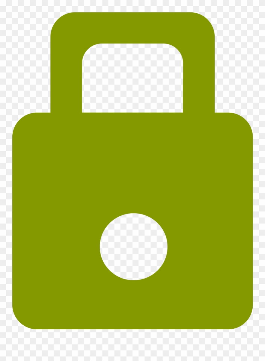 Green Padlock - Combination Lock Clipart