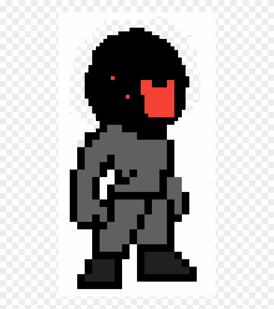 Nathan In Stealth Armor Up Close - Pixel Human Clipart