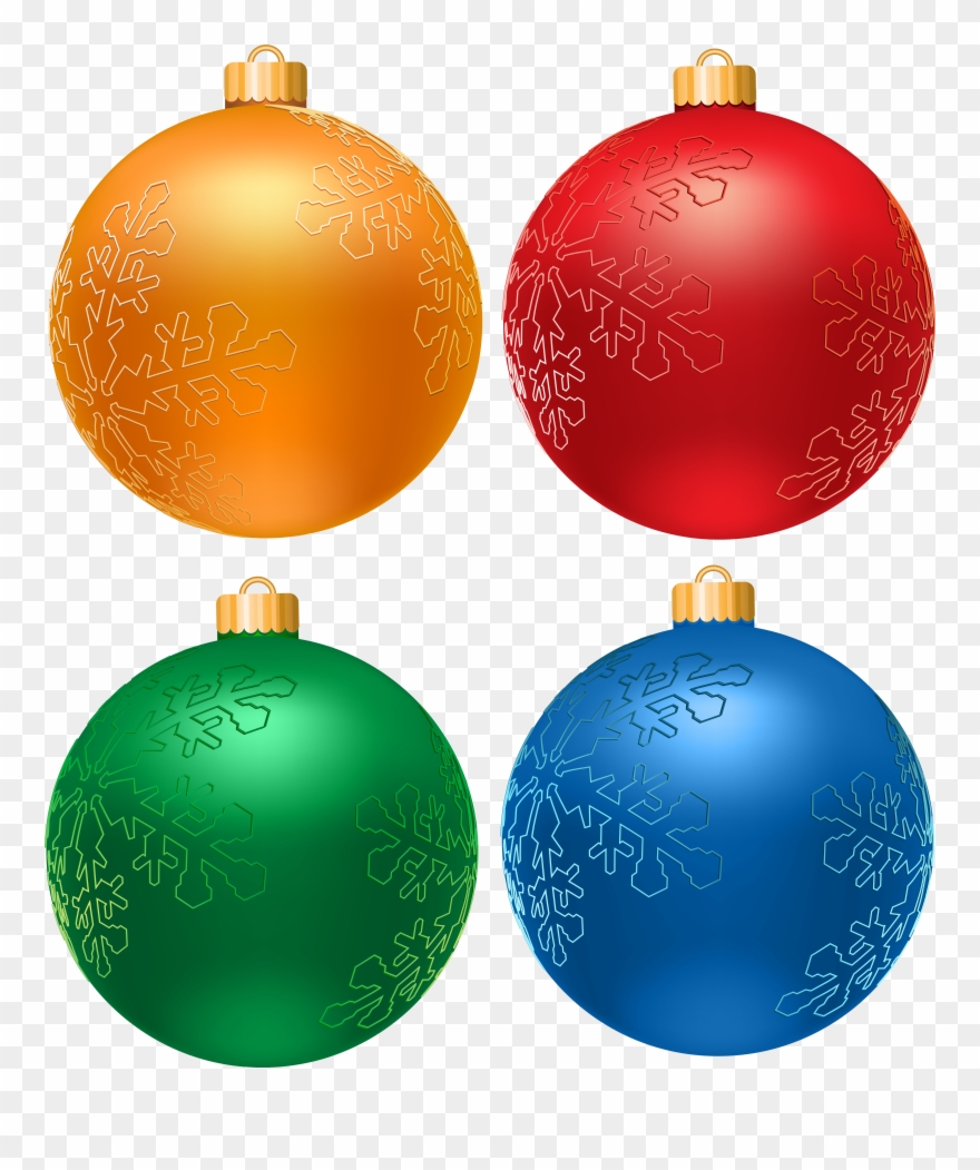 Free Clip Art Christmas Balls - Png Download