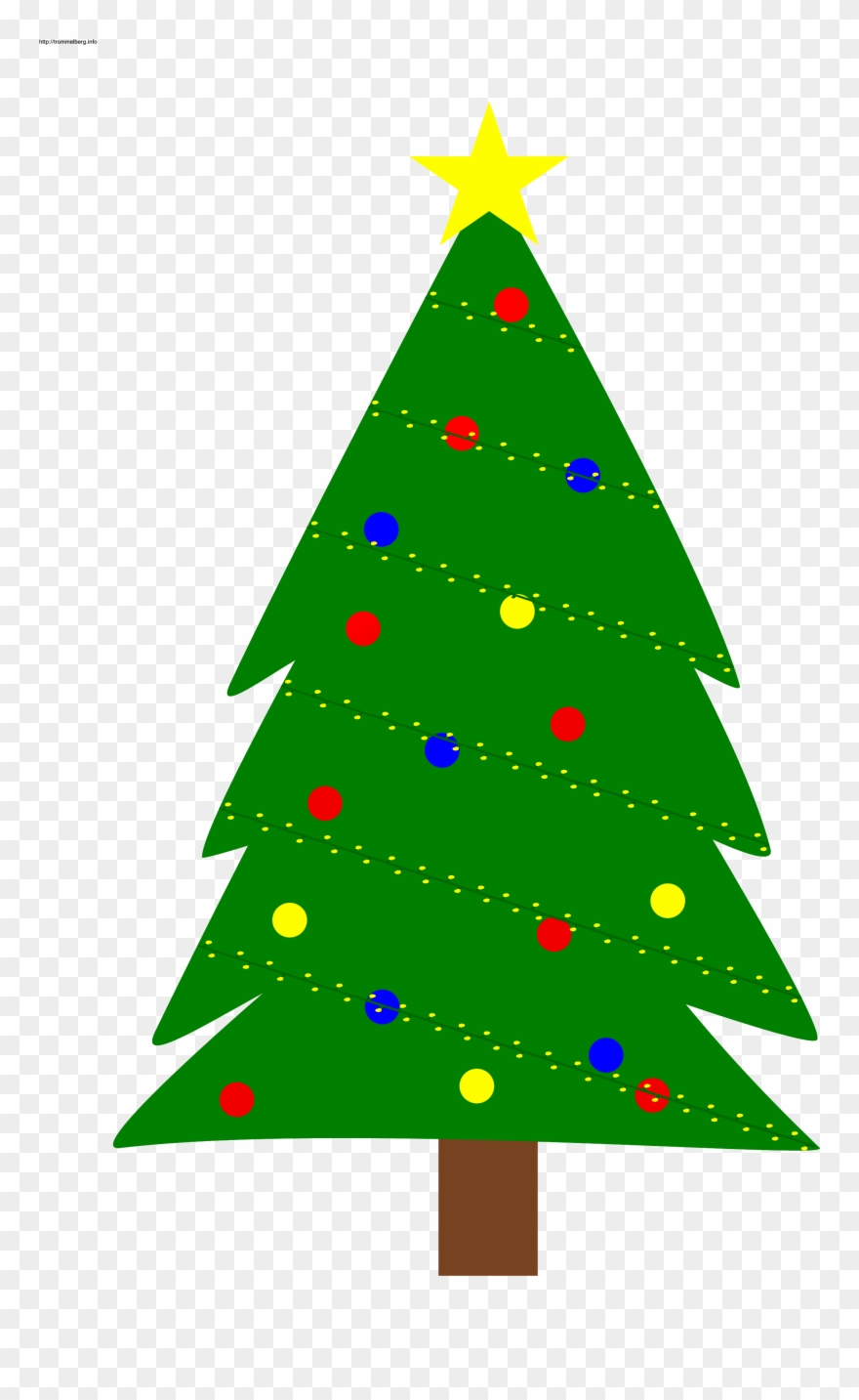 Lights Clipart Christmas Tree Pencil And In Color Lights - Png Download