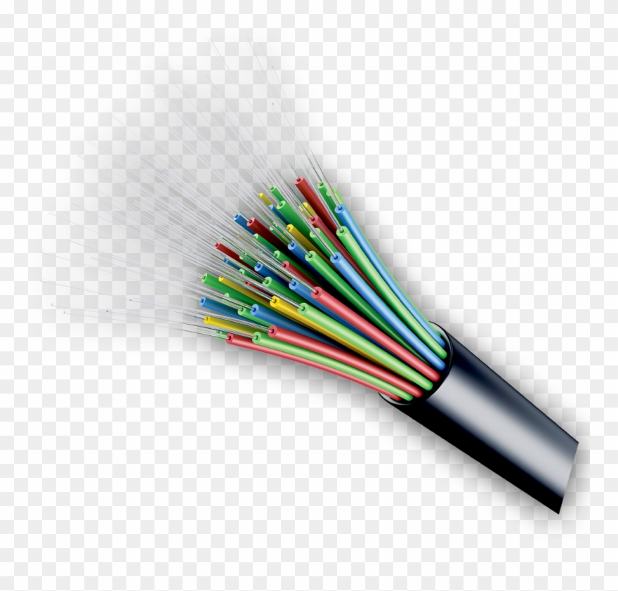 Engineer Clipart Network Cable - Optical Fiber - Png Download