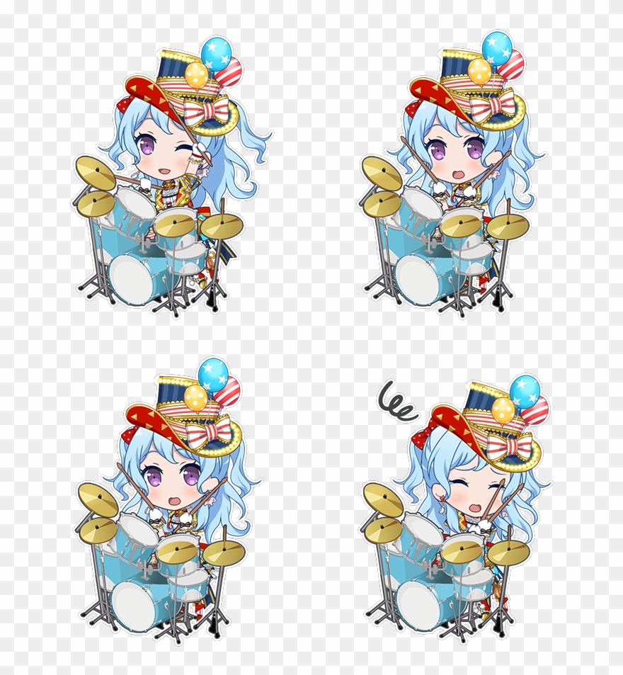 Together With Everyone's Effort Chibi - 花 音 決意 の 一歩 Clipart