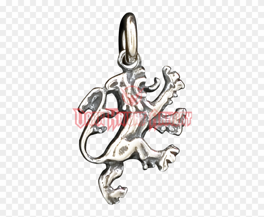 Double Sided Classic Lion Rampant Pendant - Locket Clipart