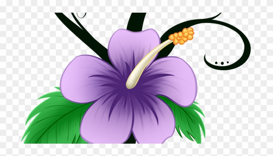 Cartoon Hibiscus Clipart