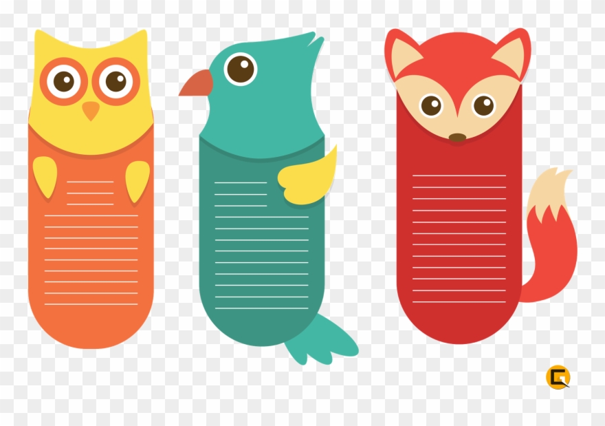 Template Penanda Buku Clipart