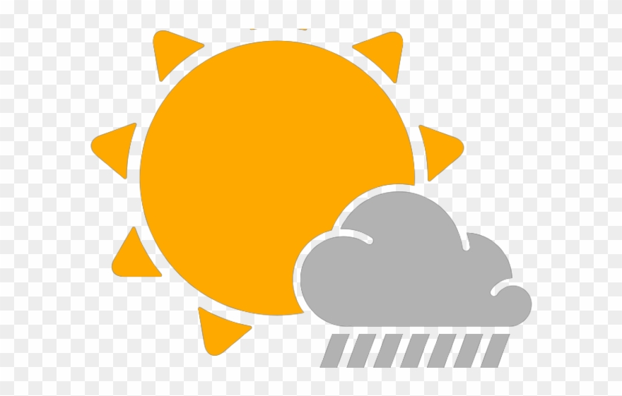 Shower Clipart Scattered Shower - Iconos Del Clima Png Transparent Png