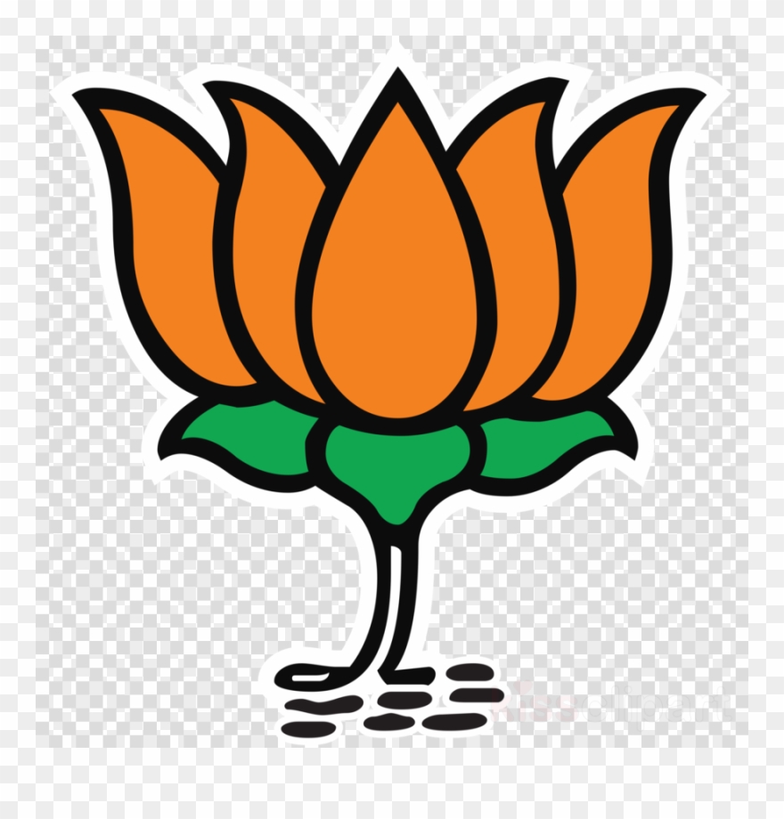 Download Bjp Symbol Lotus Clipart India Bharatiya Janata Party Logo 