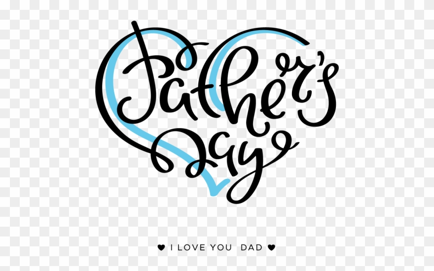 Clip Art Happy Father's Day Lettering On A White Background - Png Lettering Background Transparent Png